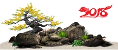 Tranh Chữ Thư Pháp-Tranh 3D  Dán Hồ Cá - Decal Dán Hồ- Cá Cảnh Thiên Phước