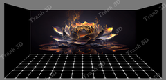 Nền Đen -Tranh 3D  Dán Hồ Cá - Decal Dán Hồ- Cá Cảnh Thiên Phước