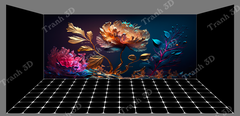 Nền Đen -Tranh 3D  Dán Hồ Cá - Decal Dán Hồ- Cá Cảnh Thiên Phước