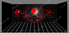 Nền Đen -Tranh 3D  Dán Hồ Cá - Decal Dán Hồ- Cá Cảnh Thiên Phước