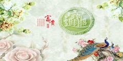 Tranh Con Hổ - Ngựa - Công-Tranh 3D  Dán Hồ Cá - Decal Dán Hồ- Cá Cảnh Thiên Phước