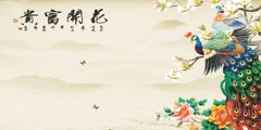 Tranh Con Hổ - Ngựa - Công-Tranh 3D  Dán Hồ Cá - Decal Dán Hồ- Cá Cảnh Thiên Phước