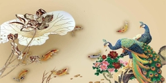Tranh Con Hổ - Ngựa - Công-Tranh 3D  Dán Hồ Cá - Decal Dán Hồ- Cá Cảnh Thiên Phước