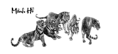 Tranh Con Hổ - Ngựa - Công-Tranh 3D  Dán Hồ Cá - Decal Dán Hồ- Cá Cảnh Thiên Phước