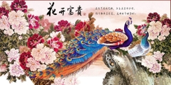 Tranh Con Hổ - Ngựa - Công-Tranh 3D  Dán Hồ Cá - Decal Dán Hồ- Cá Cảnh Thiên Phước
