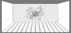 Nền Trắng-Tranh 3D  Dán Hồ Cá - Decal Dán Hồ- Cá Cảnh Thiên Phước