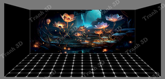 Nền Đen -Tranh 3D  Dán Hồ Cá - Decal Dán Hồ- Cá Cảnh Thiên Phước