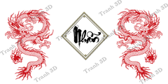 Nền Trắng-Tranh 3D  Dán Hồ Cá - Decal Dán Hồ- Cá Cảnh Thiên Phước