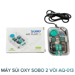 Máy Sủi Oxy Sobo 2 Vòi Aq 013- Máy Sủi Oxy- Cá Cảnh Thiên Phước