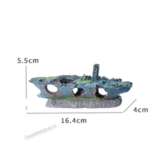 Tàu Sân Bay Trang Trí Hồ Cá Tép Thủy Sinh- Cá Cảnh Thiên Phước