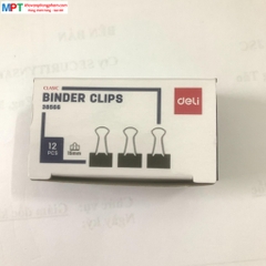Kẹp đen 15mm DELI 38566