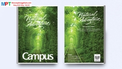 Vở kẻ ngang có chấm Campus Adventure 120 trang - Mua 10 quyển tặng 01 bút bi