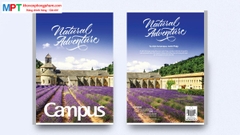 Vở kẻ ngang có chấm Campus Adventure 200 trang - Mua 5 quyển tặng 01 bút bi