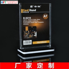 Menu mica để bàn A7 B-6016 71x105mm - Khổ dọc