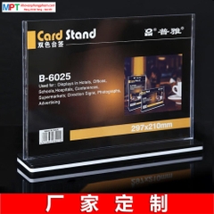 Menu mica để bàn A4 B-6025 297x210mm - Khổ ngang