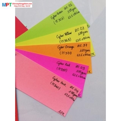 Bìa Màu Dạ Quang A4 100 Tờ ĐL160gsm - Cyber Orange