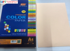 Bìa Màu A4 Hồng Pearch (Hồng tôm) -  Định lượng 120gsm - 100 tờ/tập