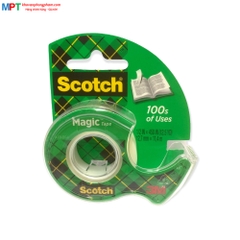 Băng dính kỳ diệu 3M Scotch 12.7mm x 11.4m Cat.104, trong suốt, bám dính tốt, viết lên được
