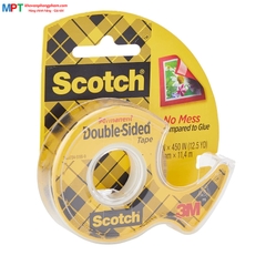 Băng dính 2 mặt trong suốt Silicon 3M Scoth 12.7mm x 11.4m Cat.137