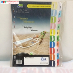 Chia file giấy 10 màu - 5 bộ/tập