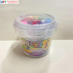 Đất nặn 12 màu kèm 2 khuôn Play Time 008-2SM12200 - hộp nhựa 200g