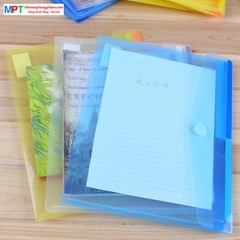 Túi clear bag dính ngang Deli 5504