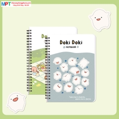 Sổ lò xo Hải Tiến A4 200 trang DOKI DOKI 8533 - Kích thước 210 x 297 mm, Định lượng 70gsm