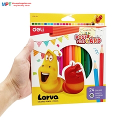 Bút chì màu 24 màu Larva Deli EC115-24