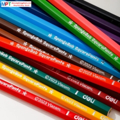 Bút chì màu 24 màu Deli EC133-24 - Hình bọt biển SpongeBob