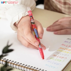 Bút sáp vặn dài 12 màu Deli EC217-12 - Họa tiết One Piece