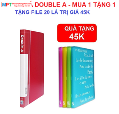 File lá 40 Trang Double A màu đỏ