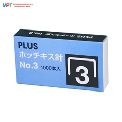 [CHÍNH HÃNG] Ghim bấm số 3 Plus 30-155 - Ghim bấm 24/6