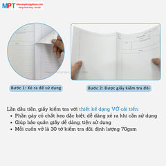 Giấy kiểm tra Campus không chấm dạng vở TPN-B5L30 - Dòng kẻ ngang, 30 tờ đôi