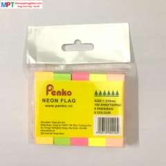 Giấy nhớ 5 màu giấy PENKO - Kích thước 1.5 x 5cm