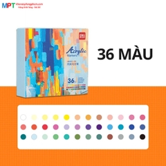 Bút sơn Acrylic Marker cao cấp 36 màu Deli HM911-36 - Chống nước vẽ trên mọi chất liệu, Tô màu DIY vẽ giày vải, chai lọ