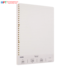 Ruột sổ còng kẻ ngang khổ A4 KLONG 558 - Định lượng 120gsm - Kích thước: 210x297mm