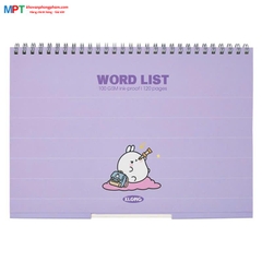 Sổ học từ vựng Word List khổ B5 KLONG 120 trang 917 - Định lượng 100gsm - Kích thước 175x250mm