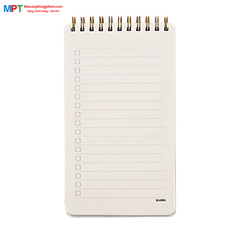 Sổ lò xo KLONG To Do List kép bìa nhựa 2 mặt khổ B6 120 trang 955 - Định lượng 100gsm - Kích thước 97x174mm
