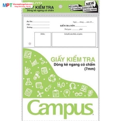 [MUA 3 TẶNG 1 BÚT BI] Giấy kiểm tra Campus có chấm TP-BS70G-25