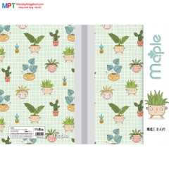 Sổ bìa bồi may gáy Maple 200 trang NBB.A4PLA200