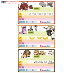 Nhãn vở Classmate Safari CL-NT213 (15 nhãn/tập)