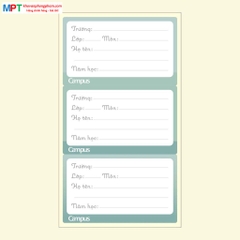 Nhãn vở Campus KUSUMI NT-KSU15 - 15 cái/tập