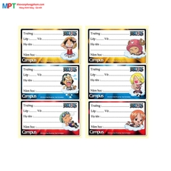 Nhãn vở Campus Onepiece NT-OPE18 - 18 cái/tập