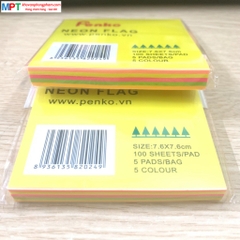 Giấy nhớ PENKO 3x3 - Kích thước 76 x 76mm - 5 màu quang