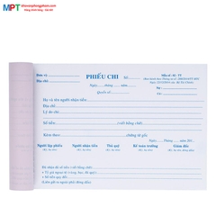 Phiếu chi A5 2 liên, 3 liên (13x19cm)