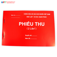 Phiếu thu A5 2 liên, 3 liên (13x19cm)