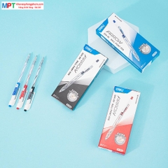 Bút bi Deli Q27 ARROW ngòi 0.5mm - Mực xanh, bút bi dầu