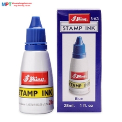 Mực dấu Shiny S-63 màu xanh 28ml