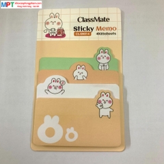 Giấy note ghi chú Classmate Sticky Memo CL-SN014 - hình thỏ dễ thương, chia 4 kích thước/tập