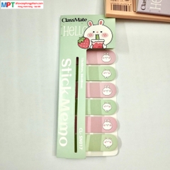Giấy note ghi chú Classmate Stick Memo CL-SN017 - hình thỏ dễ thương, chia 7 tập/túi